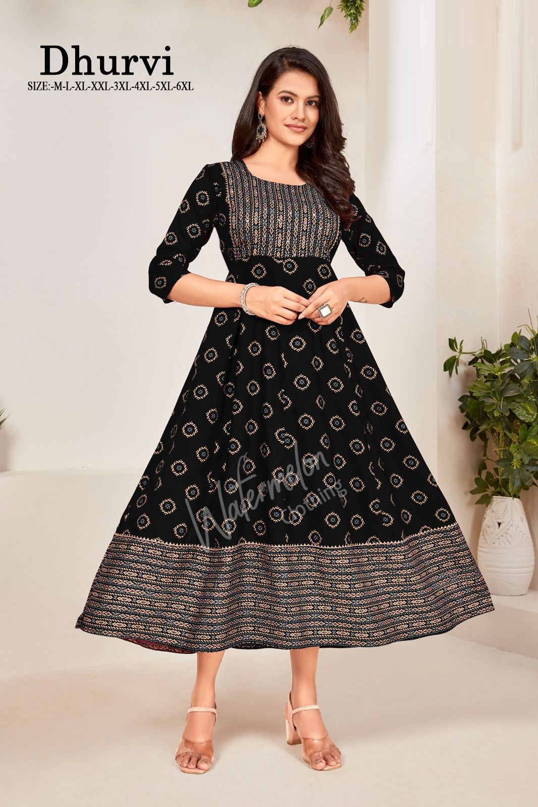 Dhurvi 1001 Printed Anarkali Kurtis Catalog
